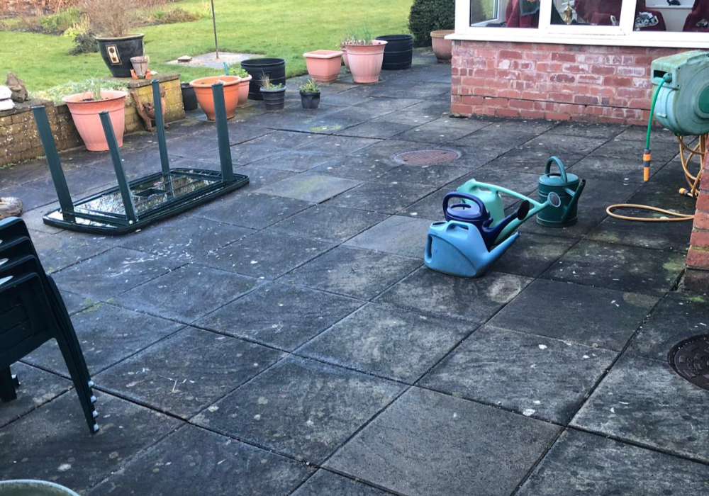 patio cleaning in powys wales
